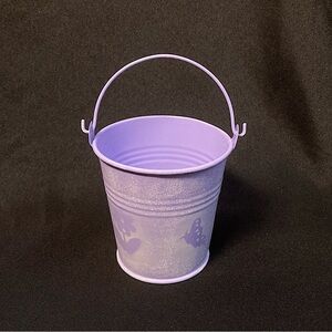 Mini Purple Metal Bucket Decoration